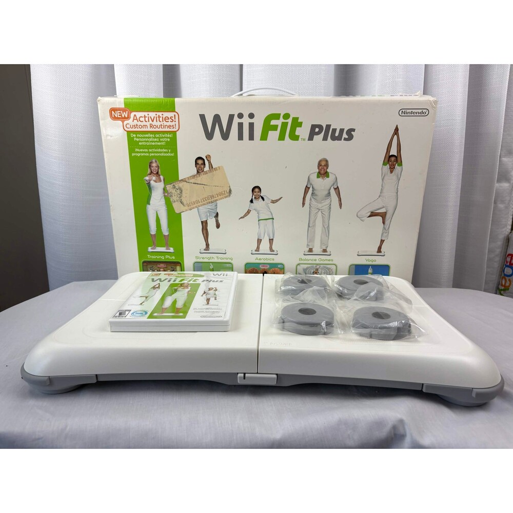 Nintendo Wii Fit Plus Balance Board and Game Disc USED Tested Working